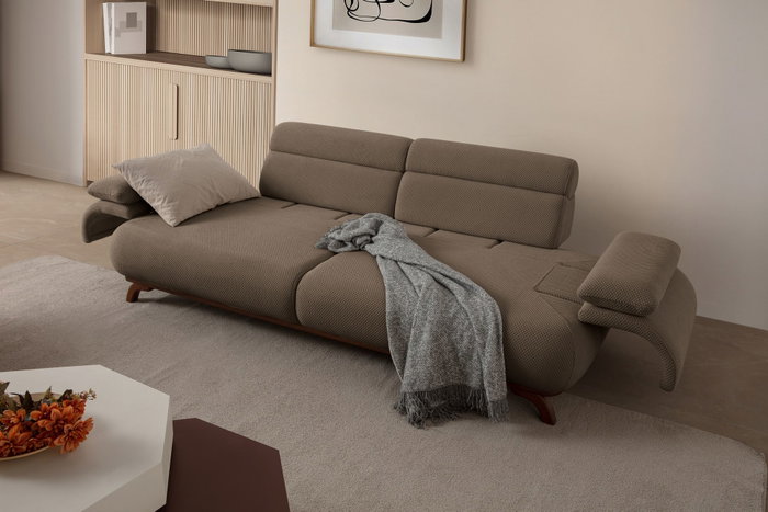 Atelier Del Sofa Bonjo Walnut - Earth Sofá de 3 plazas Atelier Del Sofa Bonjo Walnut - Earth Sofá de 3 plazas